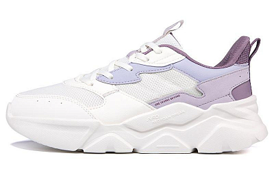 361° Breathable Low-Top Casual Shoes Women's Purple White