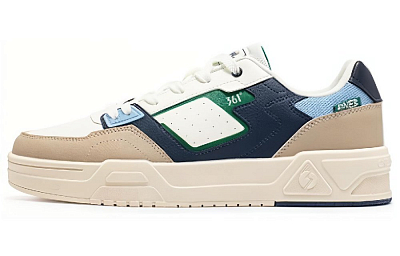 361° Slip Resistant Low Top Skateboard Shoes Men's Blue Brown White