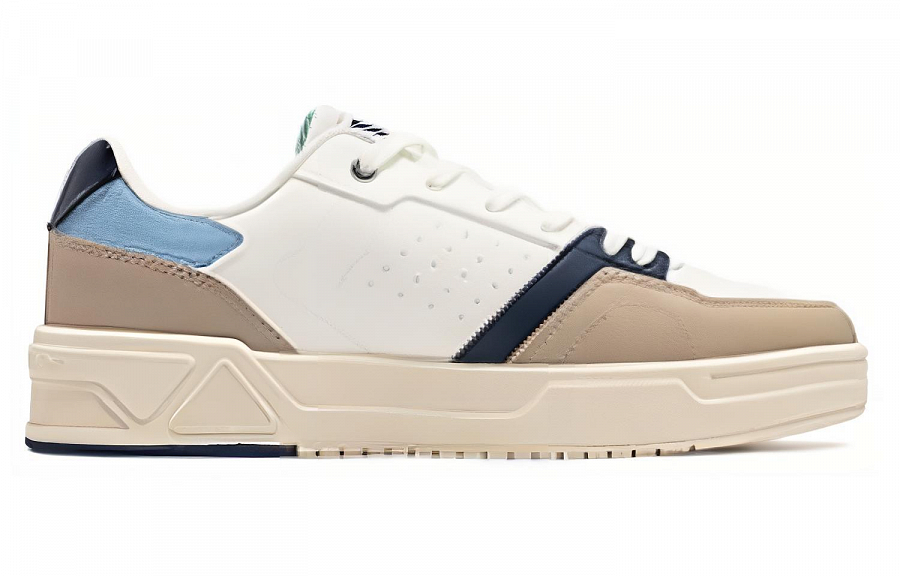 361° Slip Resistant Low Top Skateboard Shoes Men's Blue Brown White