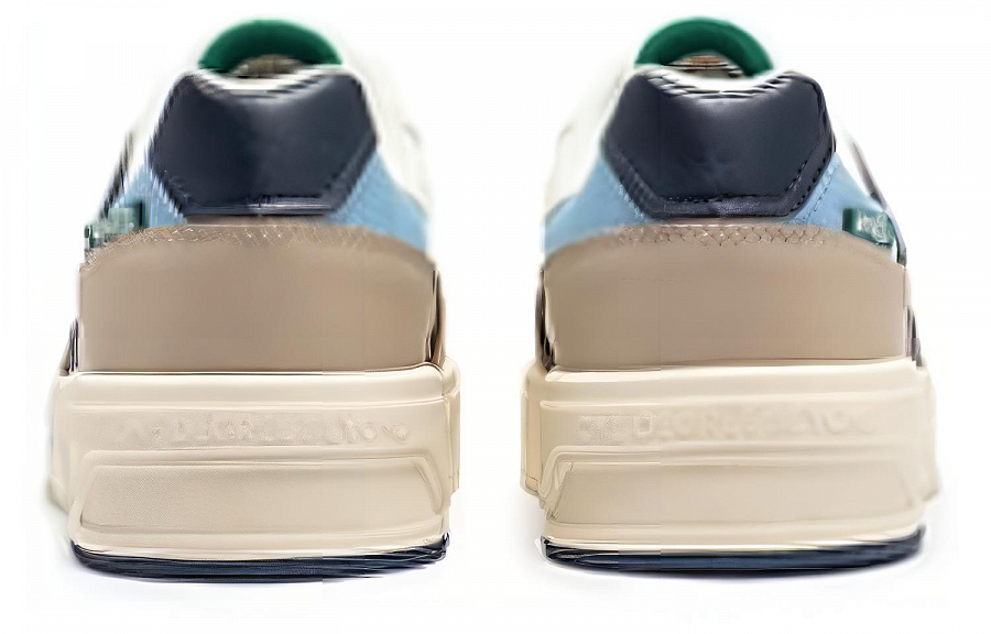 361° Slip Resistant Low Top Skateboard Shoes Men's Blue Brown White