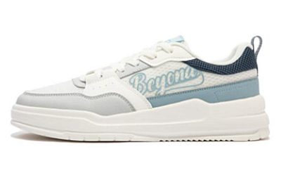 361° Anti Slip Wear Resistant Low Top Skateboard Shoes Men's White Blue