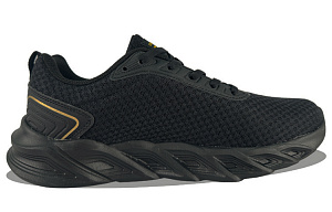361° Lightweight And Breathable Low Top Running Shoes Men's Black Gold 1 2990182
