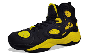 361° Cushioning High Top Performance Basketball Shoes Men's Black Yellow 1 2990231