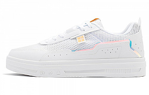 361° Wear-Resistant Breathable Slip-Resistant Low-Top Skateboard Shoes Women's White Yellow