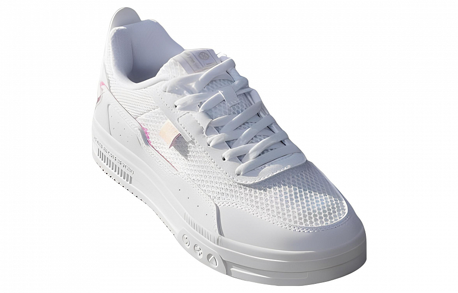 361° Wear-Resistant Breathable Slip-Resistant Low-Top Skateboard Shoes Women's White Yellow