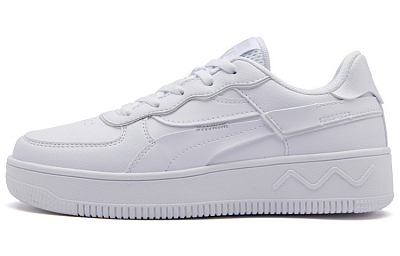 361° Non-slip Lightweight Low-Top Skateboard Shoes Women's Bright White