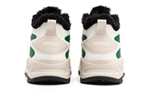 361° Anti-Slip Wear-Resistant High-Top Skateboard Shoes Women's White Green 2 2990932
