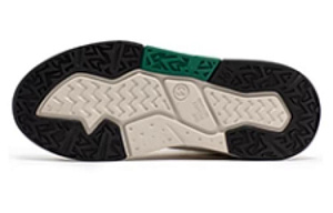 361° Anti-Slip Wear-Resistant High-Top Skateboard Shoes Women's White Green 3 2990933