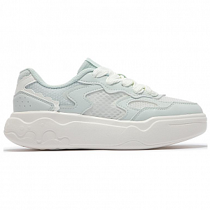 361° Breathable Height Increasing Low-Top Skateboard Shoes Women's Green White 1 2990958