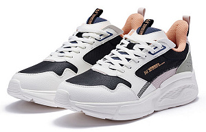 361° Lightweight, Wear resistant, And Non slip Low Top Sports Casual Shoes Women's Black White 2 2990961