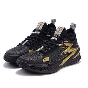 361° BIG3 5.0 Pro Basketball Shoes Men's Low top Obsidian Black/Crown Gold 2 2990980