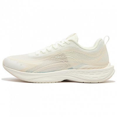 361° Cushioning Wear-Resistant Low-Top Sprint Running Shoes Men's Ecru