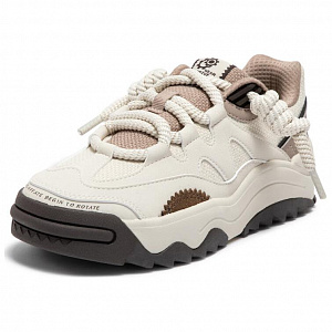 361° Durable Breathable Low-Top Skateboard Shoes Women's Beige Umber 1 2991016