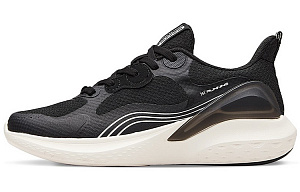 361° Abrasion Resistant Breathable Low Top Running Shoes Women's Black White