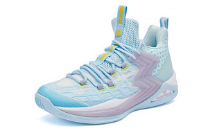 361° Big3 2.0 Anti-Slip Wear-Resistant Mid-Top Performance Basketball Shoes Men's Glacier Blue 1 2991034