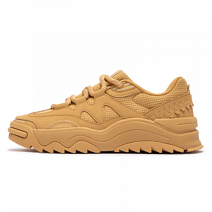 361° Wear-Resistant Low-Top Skateboard Shoes Men's Yellow Brown