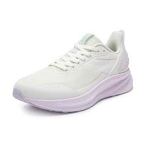 361° Wear-Resistant Slip-Resistant Low-Top Casual Running Shoes Women's White Purple 1 2991178