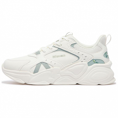 361° Abrasion-Resistant Low-Top Running Shoes Women's White Green