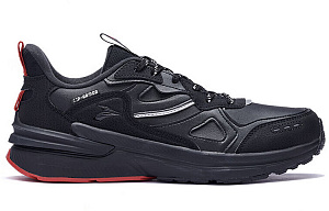 361° Abrasion Resistant Waterproof Lightweight Low Top Running Shoes Men's Black Red 1 2991923