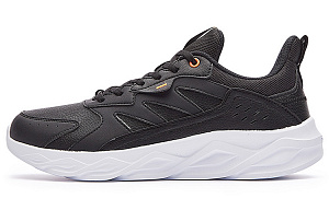 361° Cushioned Water Resistant Lightweight Low Top Running Shoes Men's Black White