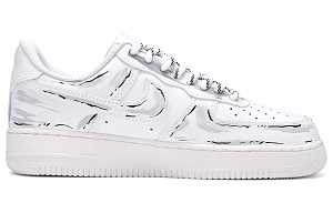 Custom Soccer Shoes Nike Air Force 1 Low CUS ID Little Comfort Low-Top Skateboard Shoes Women's Black White Gray 1 2992102