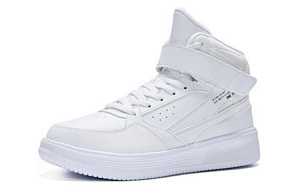 361° Anti-Slip Wear-Resistant High-Top Skateboard Shoes Women's White Black 1 2992137
