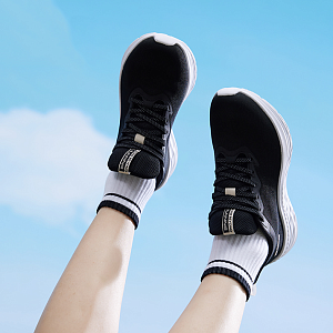 361° Cushioning Breathable Lightweight Low-Top Running Shoes Women's Black 1 2992179