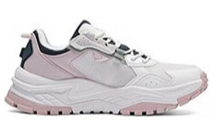 361° Slip Resistant, Abrasion Resistant, Thermal Low Top Sports Casual Shoes Women's White Gray Pink 1 2992360