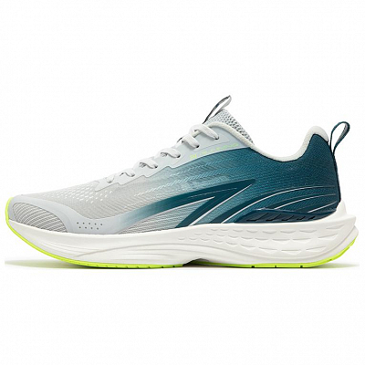361° Flying Fish 3.0 Cushioning Wear-Resistant Low-Top Casual Running Shoes Men's Gray Blue