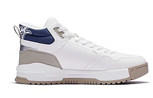361° Cushioning, Wear Resistant High Top Skateboard Shoes Men's White Blue 1 2992415