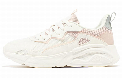361° Wear-Resistant Breathable Slip-Resistant Low-Top Casual Shoes Women's White Pink