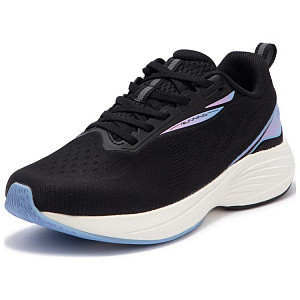 361° Abrasion Resistant Low Top Casual Running Shoes Women's Black Blue 1 2992974