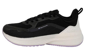 361° Cushioning Wear-Resistant Low-Top Running Shoes Women's Black White