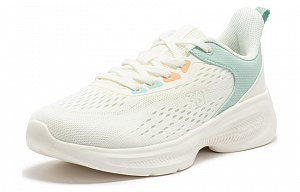 361° Anti-Slip Wear-Resistant Low-Top Running Shoes Women's White Green 1 2993176