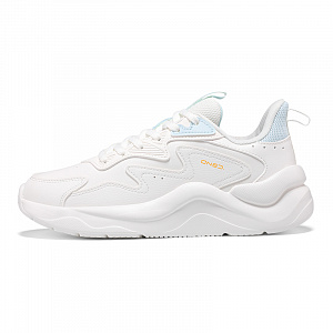 361° Cushioned Slip-Resistant Low-Top Casual Shoes Women's White Blue