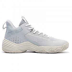 361° Cushioning, Slip Resistant, Abrasion Resistant, Breathable, Rebound Low Top Basketball Shoes Men's Light Gray 1 2993229