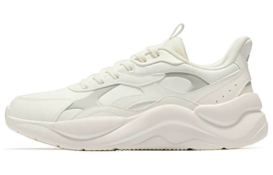361° Slip Resistant Low Top Sports Casual Shoes Men's Feather White