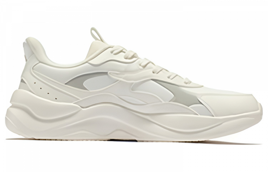 361° Slip Resistant Low Top Sports Casual Shoes Men's Feather White