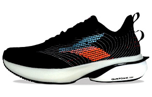361° Cushioning Breathable Wear-Resistant Slip-Resistant Low-Top Casual Running Shoes Men's Black