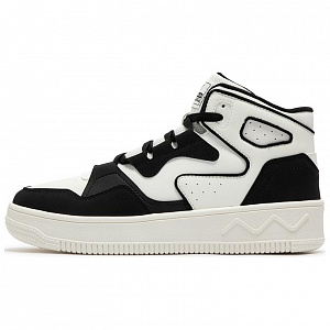 361° Anti-Slip Wear-Resistant High-Top Skateboard Shoes Men's Black White