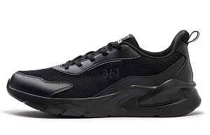 361° Blade Cushioning, Slip Resistant, And Abrasion Resistant Low Top Running Shoes Men's Obsidian Black