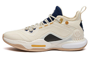 361° AG 2 Aaron Gordon AG2 Wear-Resistant Slip-Resistant Mid-Top Performance Basketball Shoes Men's Beige