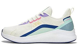 361° Cushioning And Breathable Low Top Running Shoes Women's White Blue