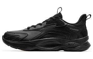 361° Water-Resistant Lightweight Low-Top Running Shoes Men's Obsidian Black/Obsidian Black