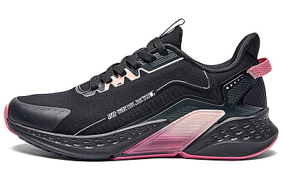 361° Bounce Technology Breathable Low-Top Running Shoes Women's Black Pink Comfortable Sports