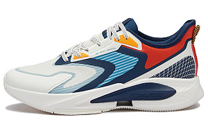361° Slip Resistant, Abrasion Resistant, Breathable, Lightweight Low Top Running Shoes Men's White Blue Red