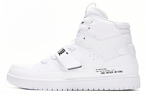 361° Coverage Warm Slip-Resistant High-Top Skateboard Shoes Men's White