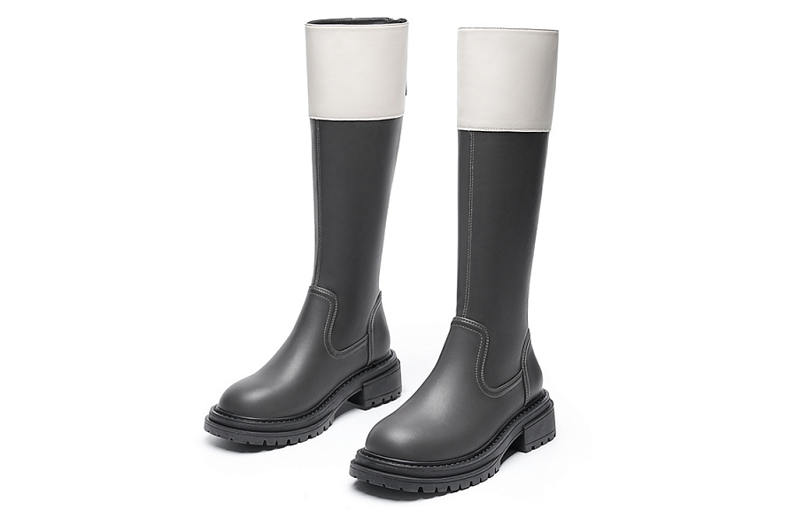 EBLAN Knee high Boots Women's Gray купить в интернет-магазине Yoocart с быстрой доставкой по России.