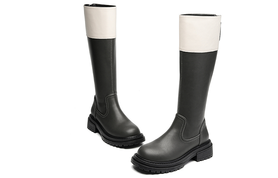 EBLAN Knee high Boots Women's Gray купить в интернет-магазине Yoocart с быстрой доставкой по России.
