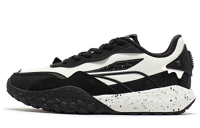 361° Shortbread Wear-Resistant Low-Top Casual Shoes Women's Obsidian Black/Feather White